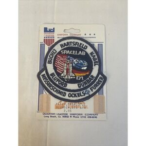 Vintage NASA SPACE SHUTTLE Mission Patch STS-61A German Spacelab D1 Embroidered